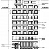Façade Sud, entrées des logements et du magasin 2