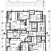 Plan des niveaux R+4, R+5, R+6 (logements)