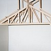 Maquette de la charpente au 1/20e
