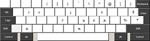 Disposition en AltGr : lettres additionnelles russes et macédoniennes.
